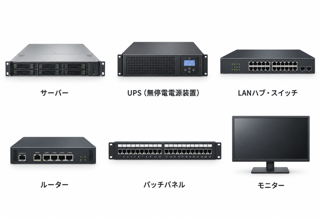 収納する機器