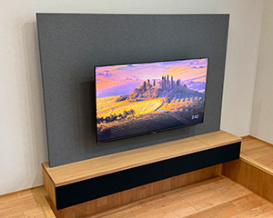 テレビ壁掛け取り付け例
